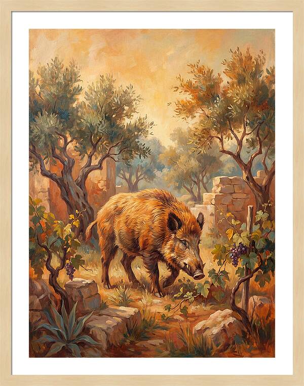 Wild Boar In The Mediterranean