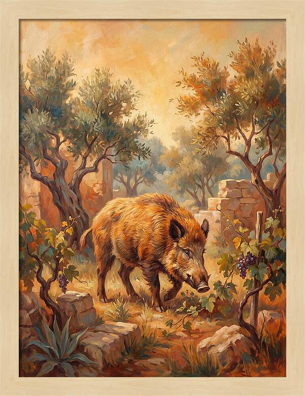 Wild Boar In The Mediterranean