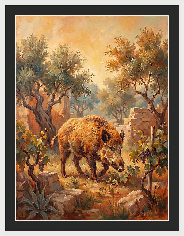 Wild Boar In The Mediterranean