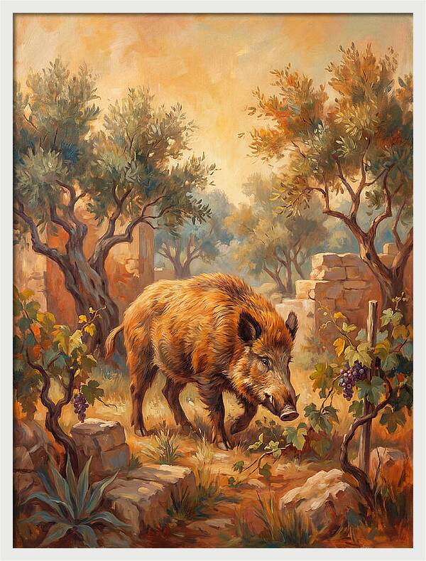 Wild Boar In The Mediterranean