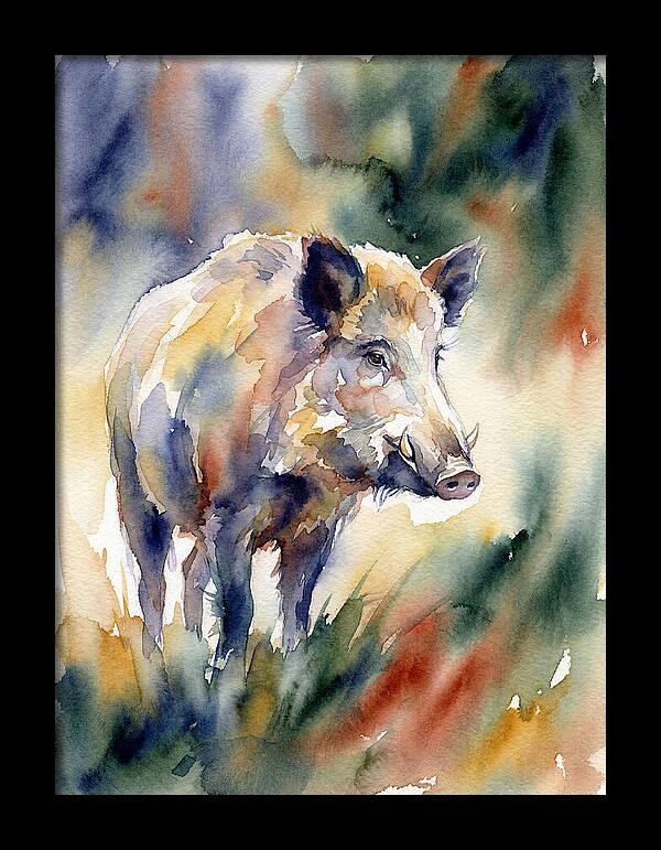 Wild Boar In Watercolor