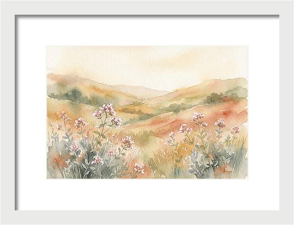 Wild Marjoram Blossoms In Serenity