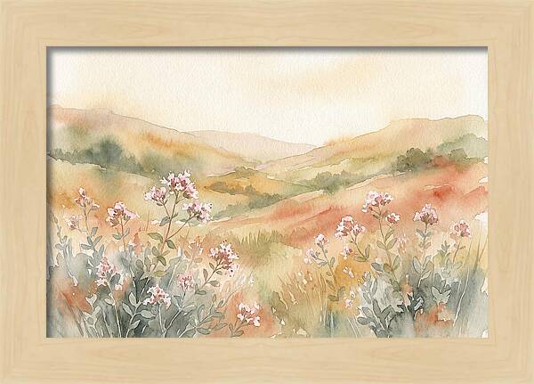 Wild Marjoram Blossoms In Serenity