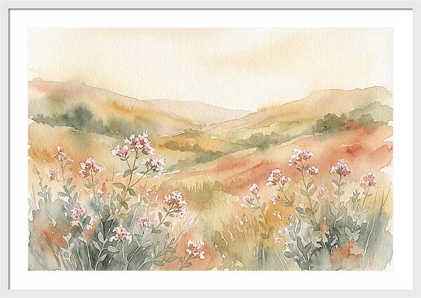 Wild Marjoram Blossoms In Serenity