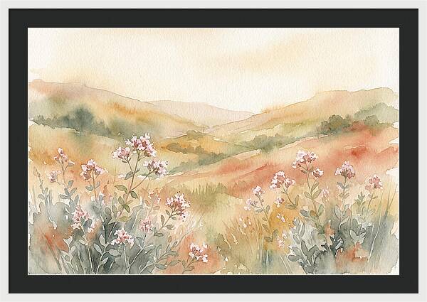 Wild Marjoram Blossoms In Serenity