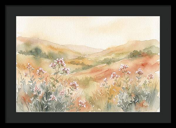 Wild Marjoram Blossoms In Serenity