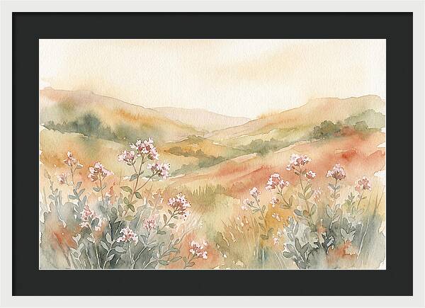 Wild Marjoram Blossoms In Serenity