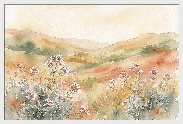 Wild Marjoram Blossoms In Serenity