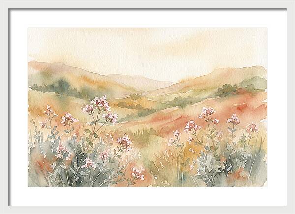 Wild Marjoram Blossoms In Serenity