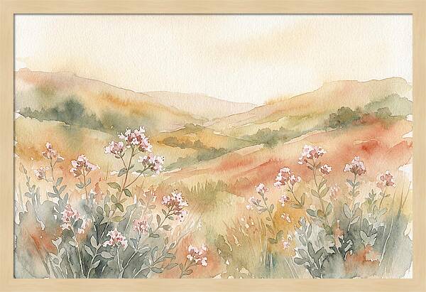 Wild Marjoram Blossoms In Serenity