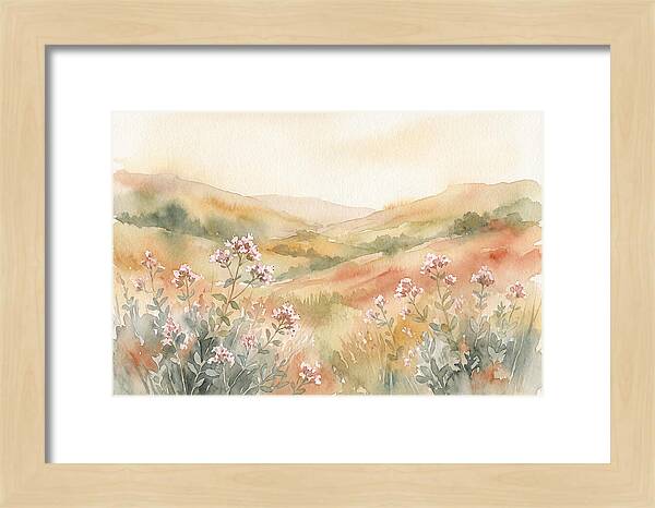 Wild Marjoram Blossoms In Serenity