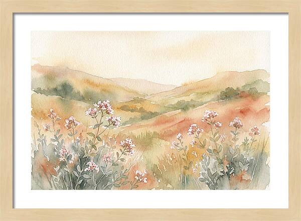 Wild Marjoram Blossoms In Serenity