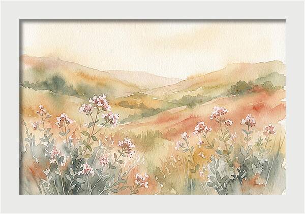Wild Marjoram Blossoms In Serenity