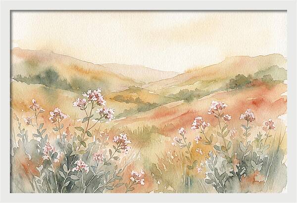 Wild Marjoram Blossoms In Serenity
