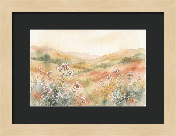 Wild Marjoram Blossoms In Serenity