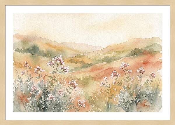 Wild Marjoram Blossoms In Serenity