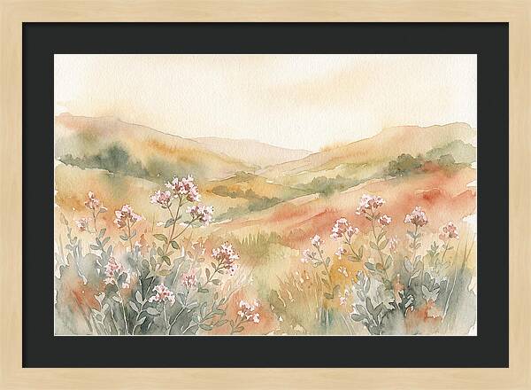 Wild Marjoram Blossoms In Serenity