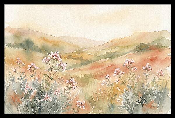 Wild Marjoram Blossoms In Serenity