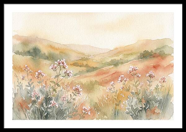 Wild Marjoram Blossoms In Serenity