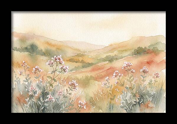 Wild Marjoram Blossoms In Serenity