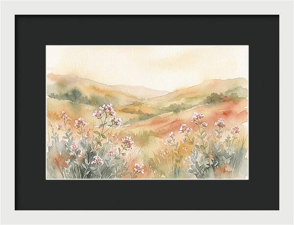 Wild Marjoram Blossoms In Serenity