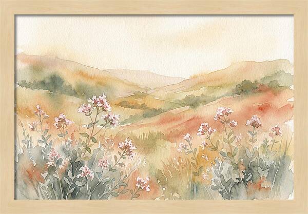 Wild Marjoram Blossoms In Serenity