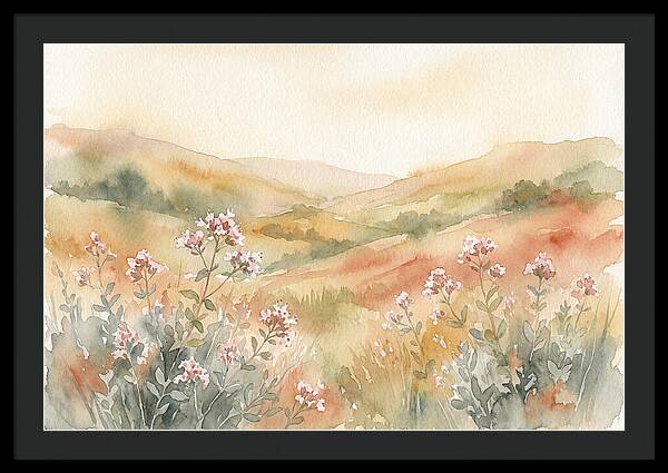 Wild Marjoram Blossoms In Serenity