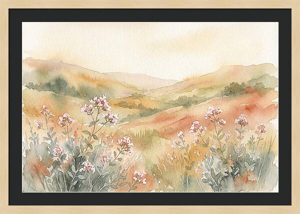 Wild Marjoram Blossoms In Serenity
