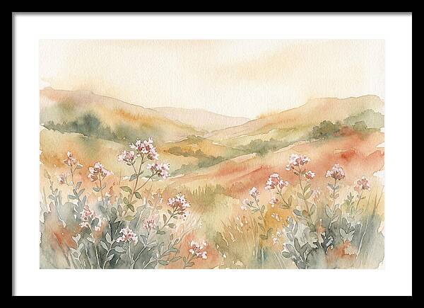 Wild Marjoram Blossoms In Serenity