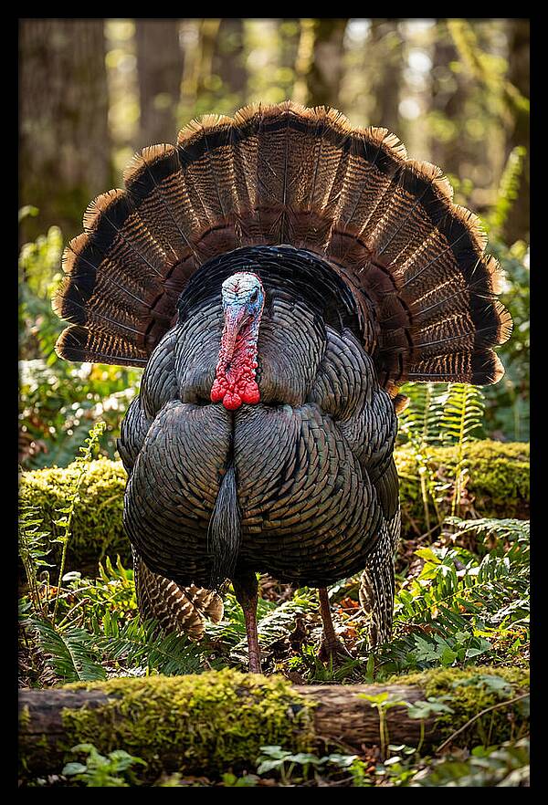 Wild Turkey Tom Displaying