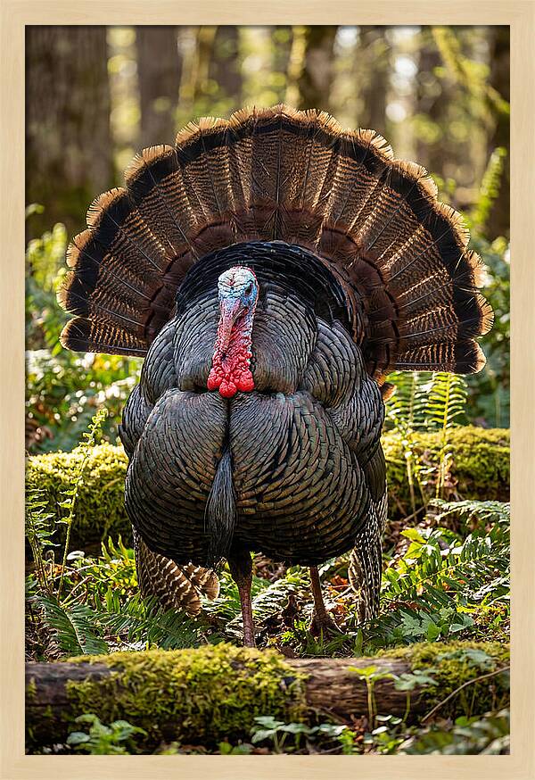 Wild Turkey Tom Displaying
