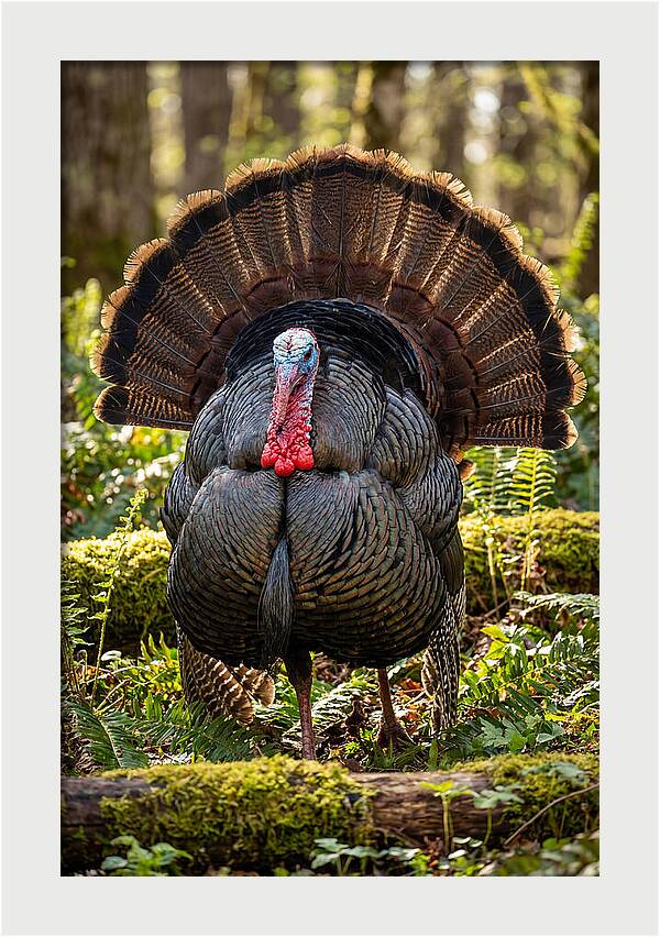 Wild Turkey Tom Displaying