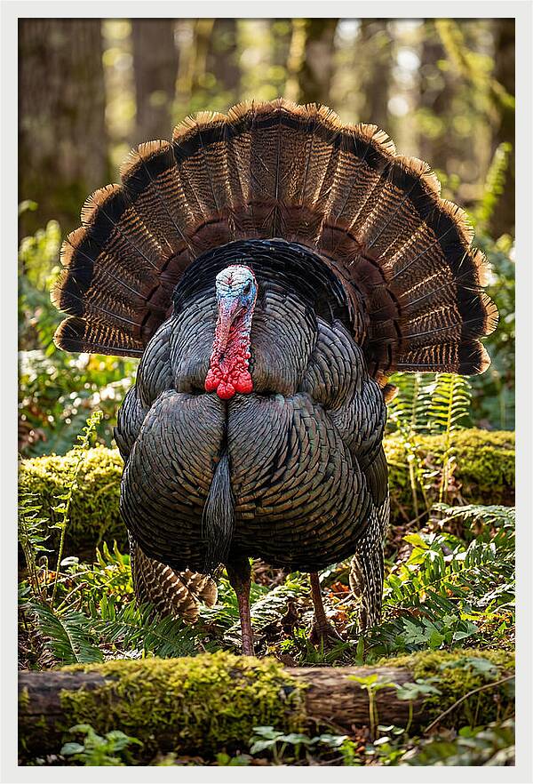 Wild Turkey Tom Displaying