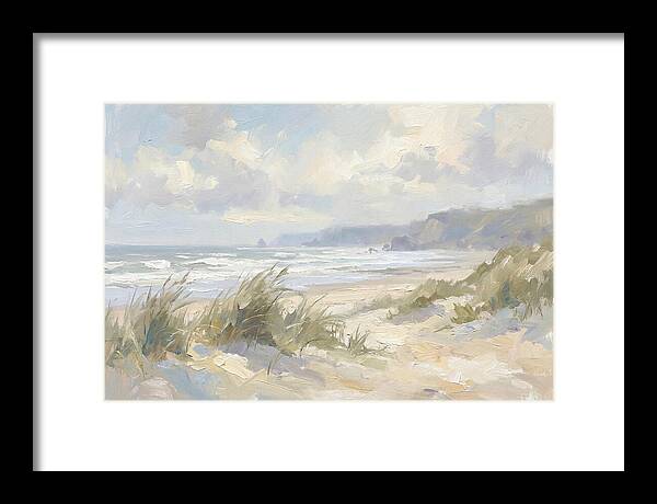 Wild Windswept Beach Scene
