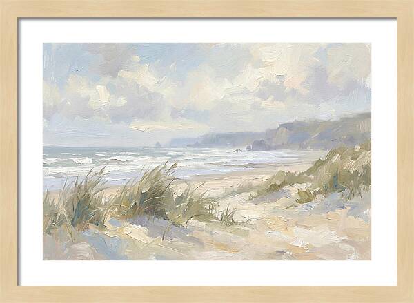 Wild Windswept Beach Scene