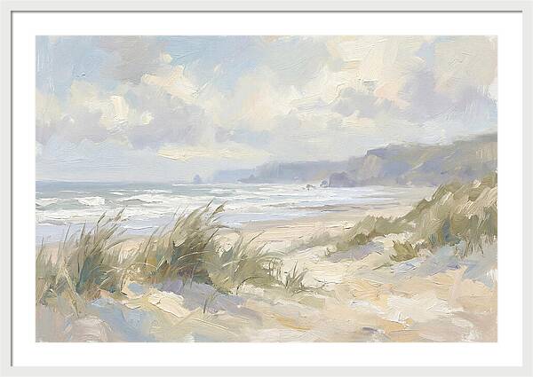 Wild Windswept Beach Scene