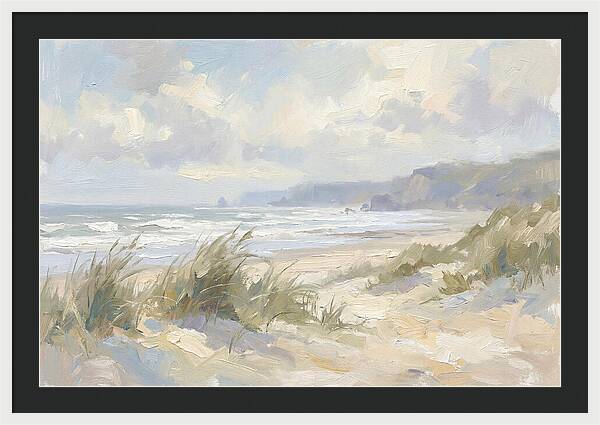 Wild Windswept Beach Scene