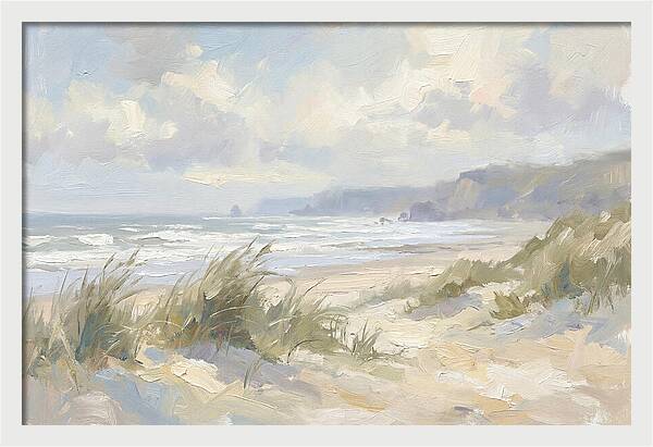 Wild Windswept Beach Scene
