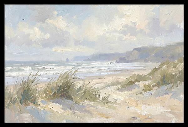 Wild Windswept Beach Scene
