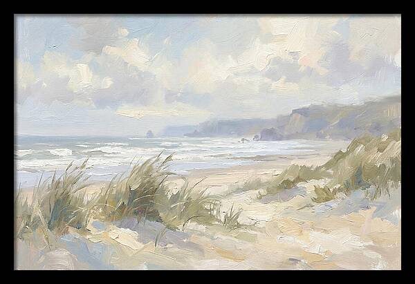 Wild Windswept Beach Scene
