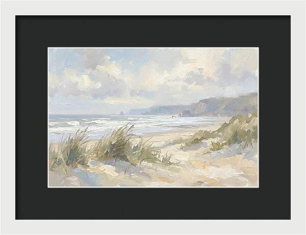 Wild Windswept Beach Scene