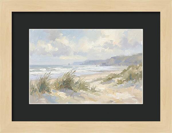 Wild Windswept Beach Scene