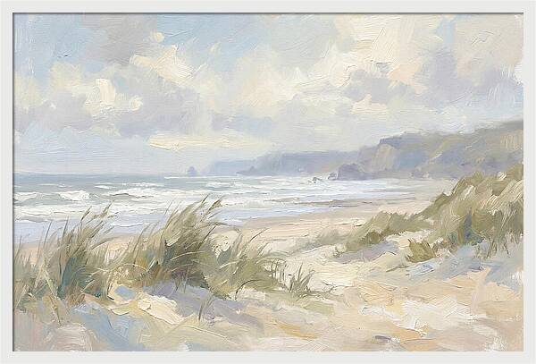 Wild Windswept Beach Scene