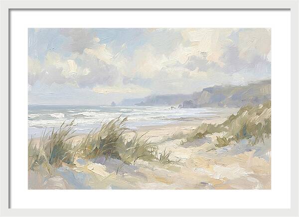 Wild Windswept Beach Scene
