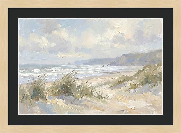 Wild Windswept Beach Scene