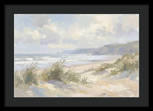 Wild Windswept Beach Scene