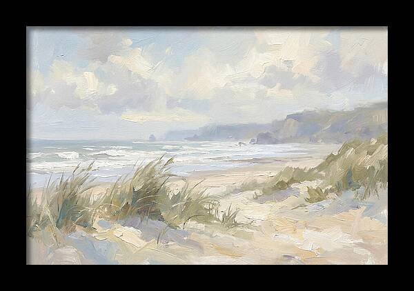 Wild Windswept Beach Scene