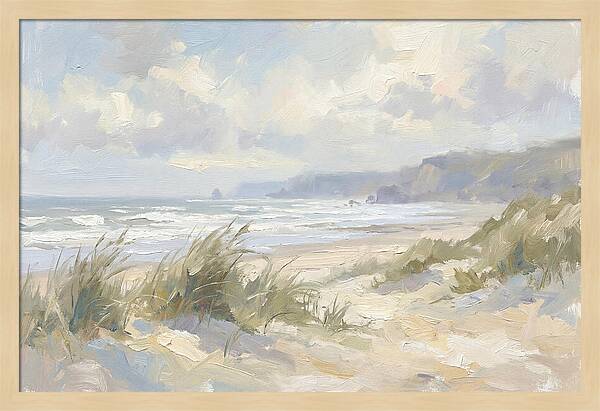 Wild Windswept Beach Scene