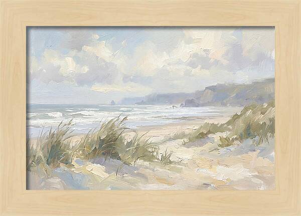Wild Windswept Beach Scene