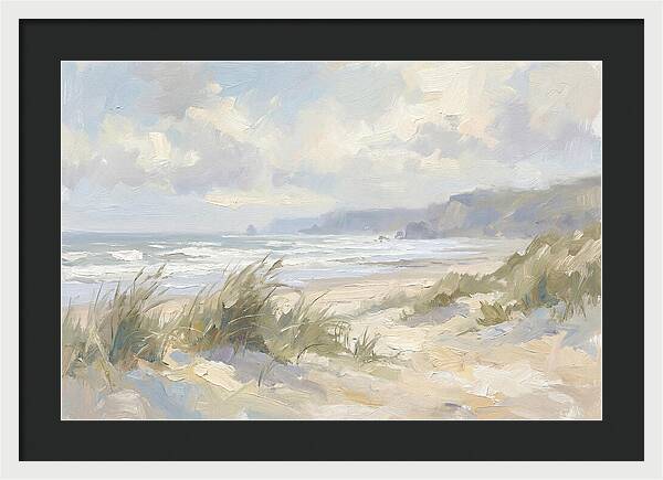 Wild Windswept Beach Scene